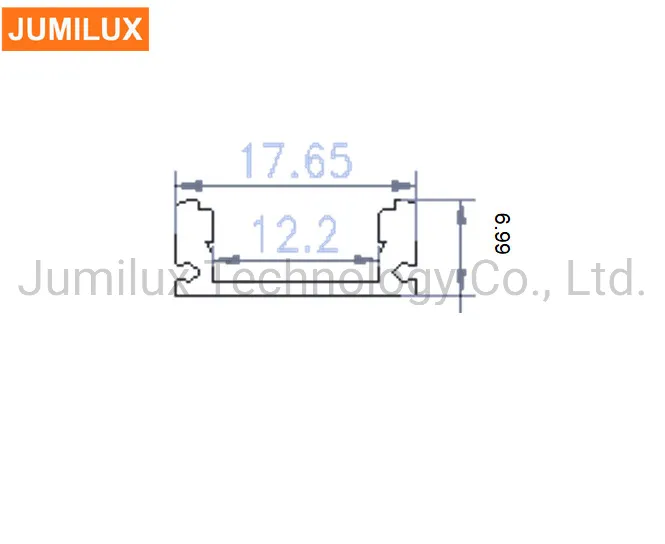 1707 Surface Mount LED Aluminum Extrusions for LED Strip Light