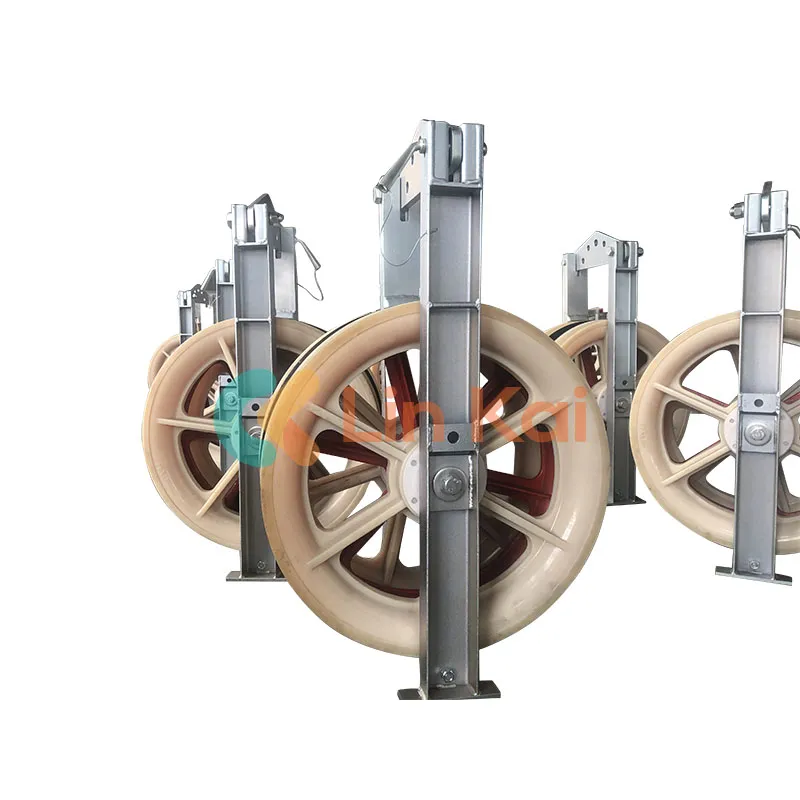 Can Stringing Blocks be used for both electrical and telecom cables?