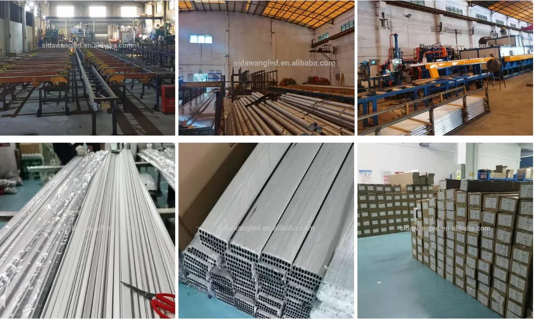 Sdw014 PC Diffuser LED Strip Profile Flat Furniture Linear Lighting Strips 1707 Surface Mounted Aluminum LED Profile